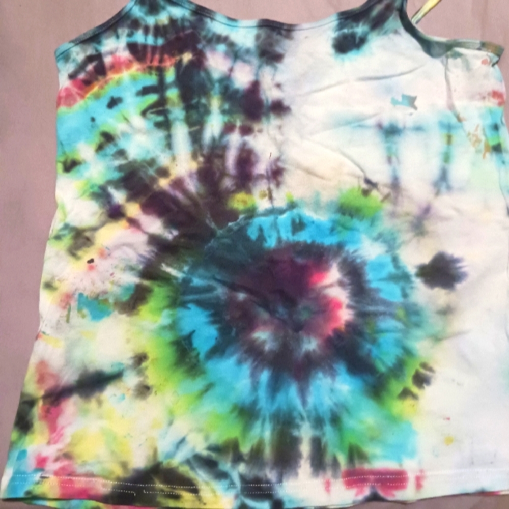 Womans Spaghetti Strap Tie-dye Top Size 12
